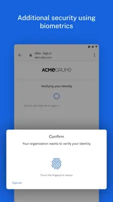 Okta Verify android App screenshot 7